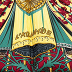 Hermes Carre 90 L'atlantide Atlantis Scarf Large Gold Black Multicolor Silk — view 4