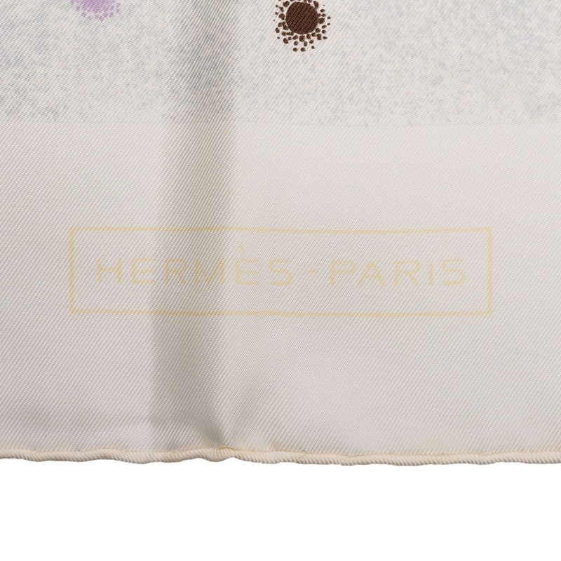 Hermes Carre 90 la Voie Lactee Milky Way Scarf Large Format White Multicolor — view 3