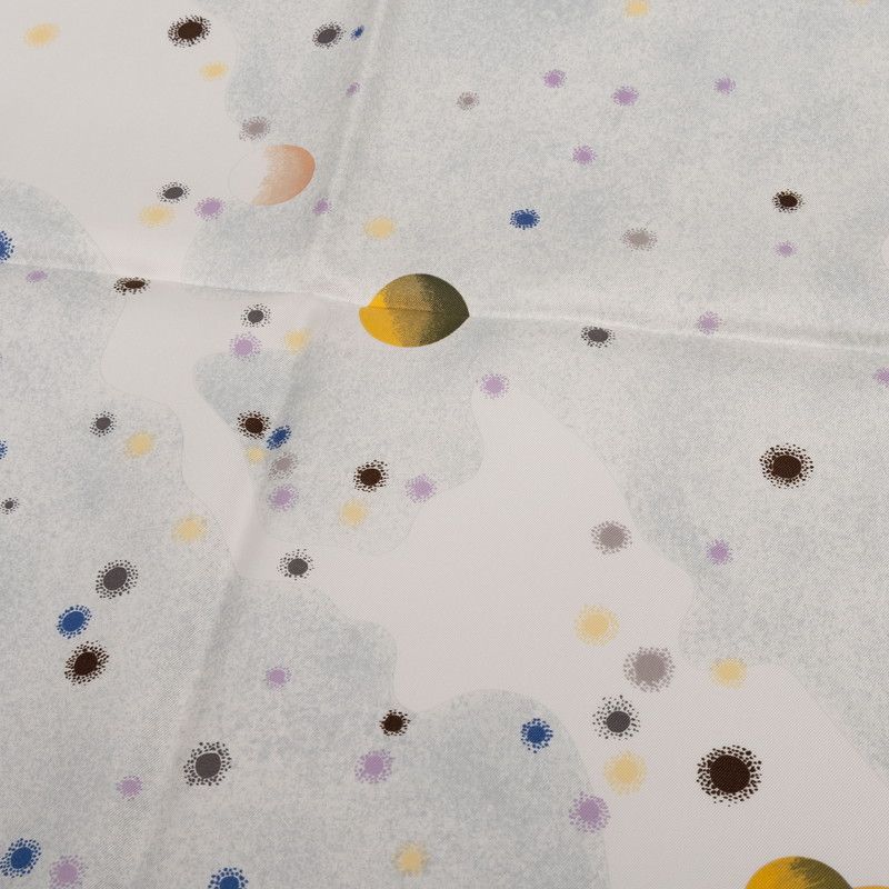 Hermes Carre 90 la Voie Lactee Milky Way Scarf Large Format White Multicolor — view 7