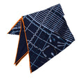 Hermes Losange GM Scarf Large Navy Cashmere Silk