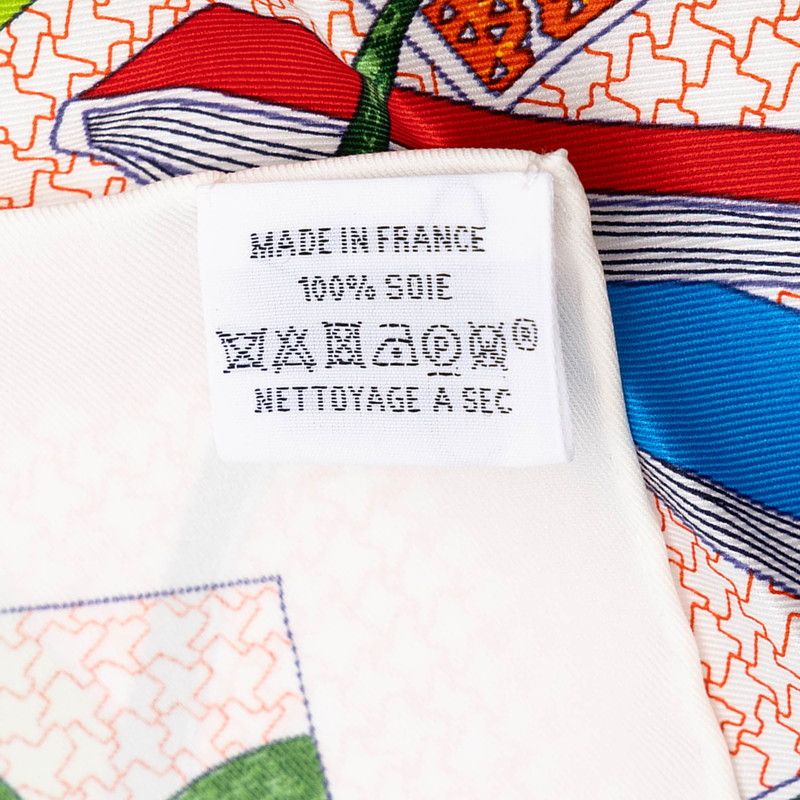 Hermes Rendezvous at Carre 70 Rendez Vous Chez Scarf Multicolor Silk — view 8