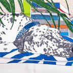 Hermes Rendezvous at Carre 70 Rendez Vous Chez Scarf Multicolor Silk — view 3