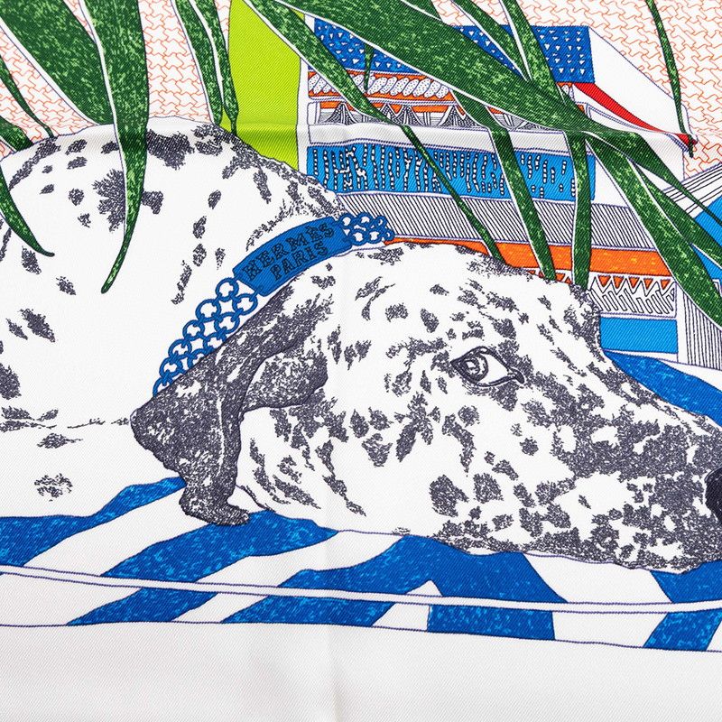Hermes Rendezvous at Carre 70 Rendez Vous Chez Scarf Multicolor Silk — view 3