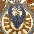 Hermes Carre 90 L'or Des Chefs Gold of the Chiefs Scarf Large Multicolor Silk — view 2