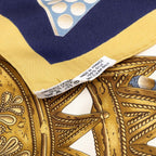 Hermes Carre 90 L'or Des Chefs Gold of the Chiefs Scarf Large Multicolor Silk — view 5