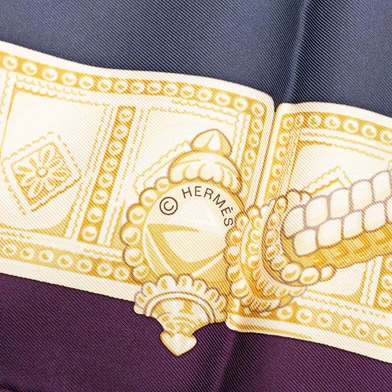 Hermes Carre 90 Ceintures Et Liens Belts and Laces Scarf Large Multicolor Silk — view 4