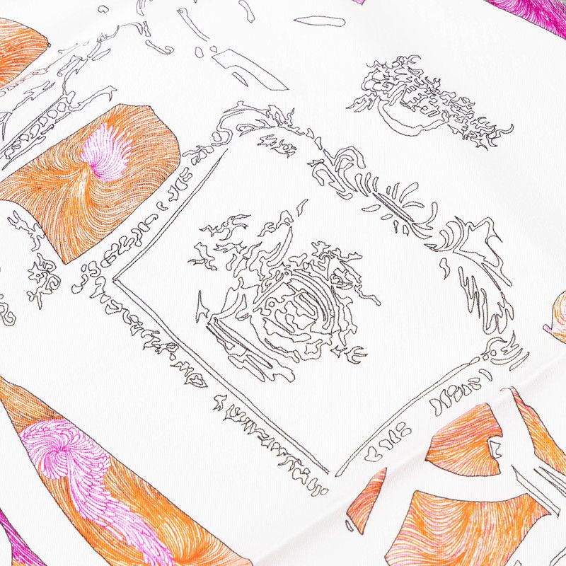 Hermes Carre 90 Brides de Gala en Finesse Ceremonial Bridle Scarf Large — view 5