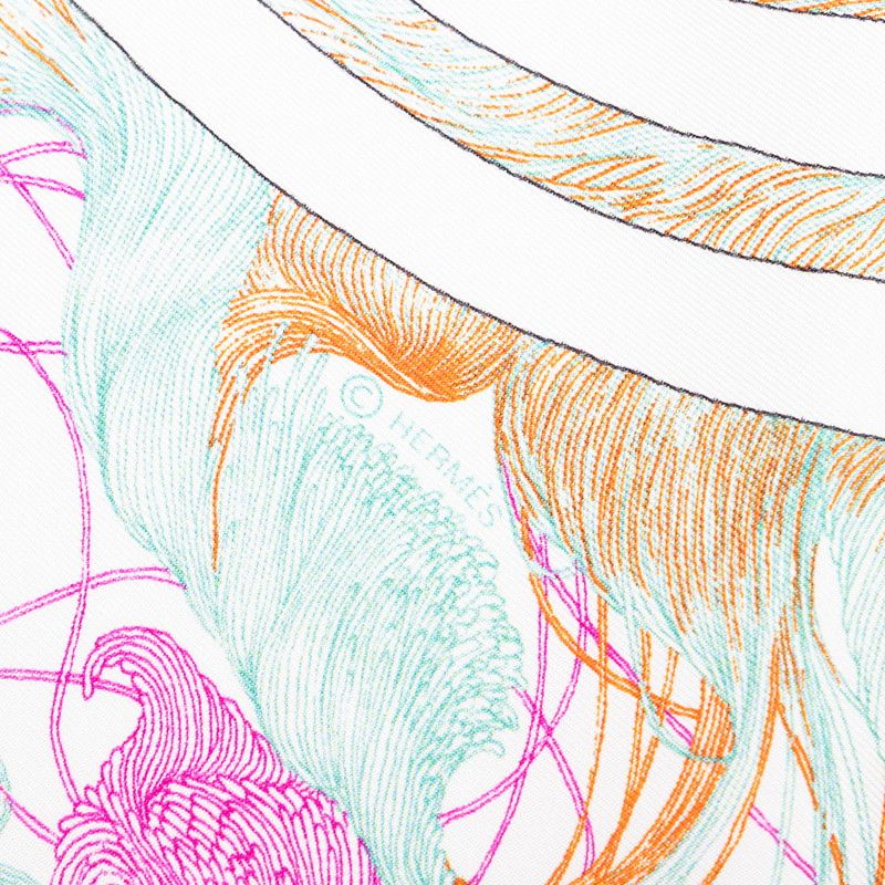 Hermes Carre 90 Brides de Gala en Finesse Ceremonial Bridle Scarf Large — view 3