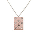 Chanel CC Logo Chain Pendant 04A Stamp Pink Silver Metal Plastic