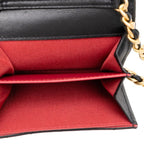 Chanel CC Logo Quilted Chanel 19 Crossbody Chain Wallet Shoulder Bag Black — view 4