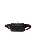 Gucci GG Supreme Sherry Line Belt Bag Black Leather