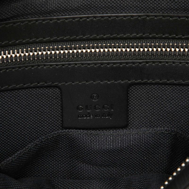 Gucci GG Supreme Sherry Line Belt Bag Black Leather — view 5