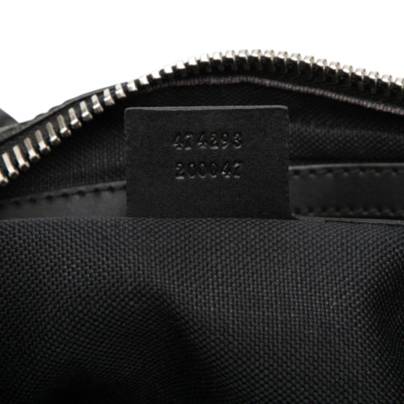 Gucci GG Supreme Sherry Line Belt Bag Black Leather — view 6