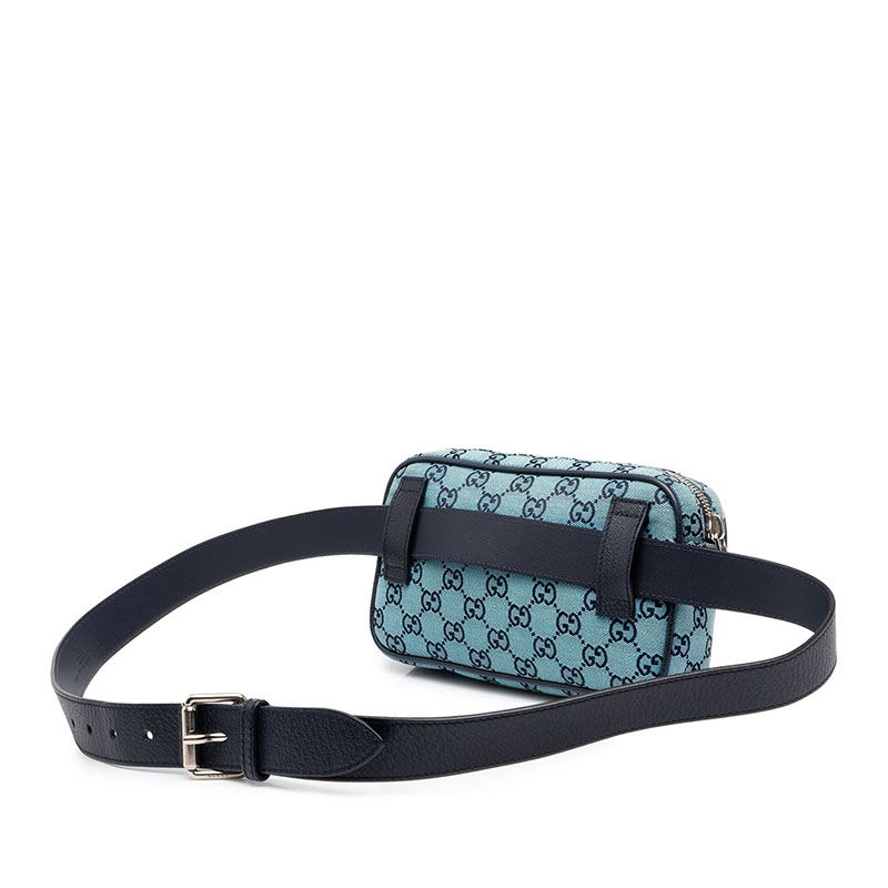 Gucci GG Canvas Waist Bag Blue Navy — view 2