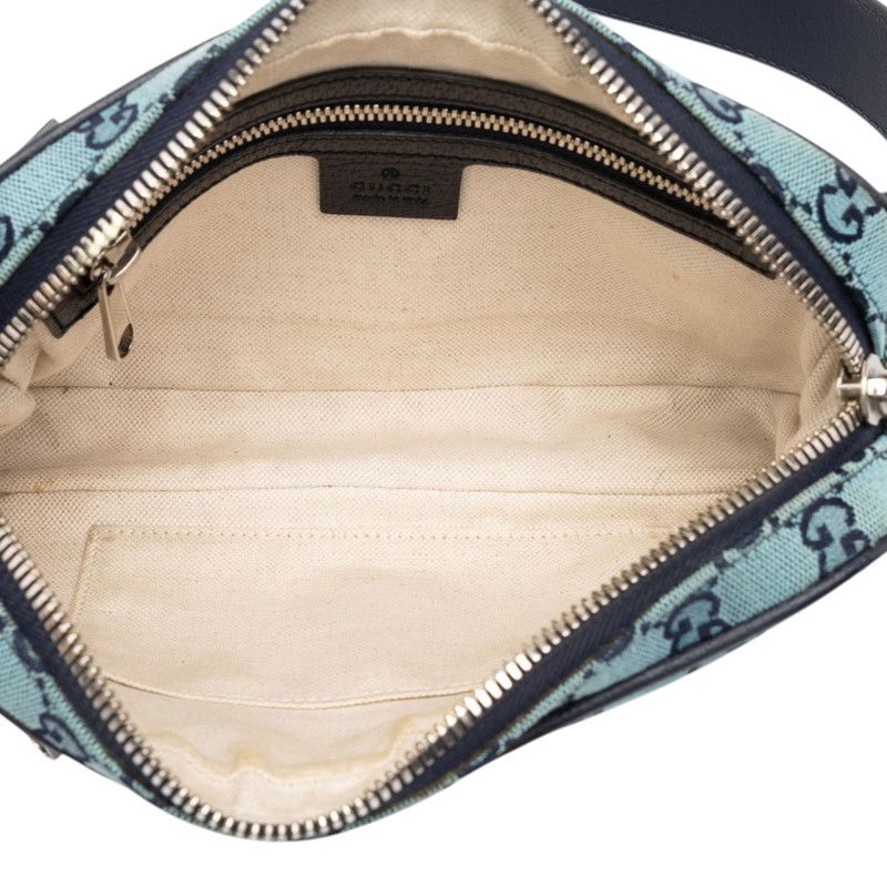 Gucci GG Canvas Waist Bag Blue Navy — view 4