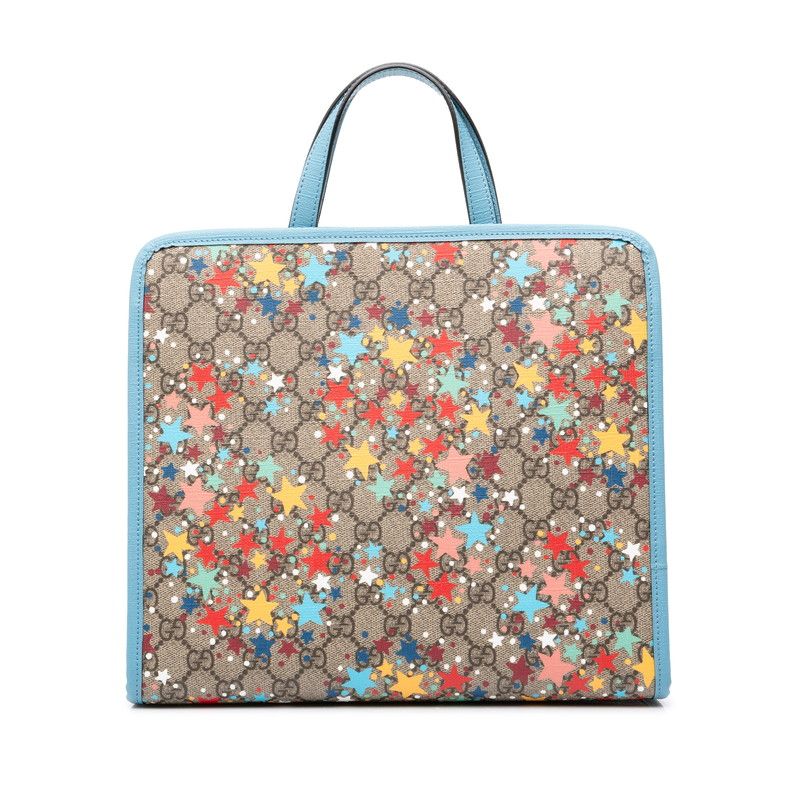 Gucci Children's GG Supreme Star Handbag Beige Multicolor Leather