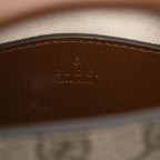 Gucci GG Supreme 2-Way Shoulder Bag Pochette Beige Brown Leather — view 5