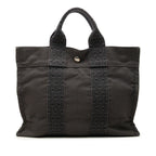 Hermes Herline PM Tote Bag Gray Canvas