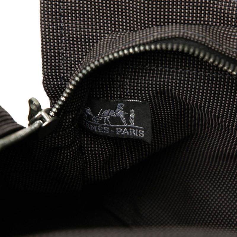 Hermes Herline PM Tote Bag Gray Canvas — view 5