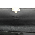 Louis Vuitton Monogram Portefeuille Cherry Wood Bifold Wallet Black Brown — view 5