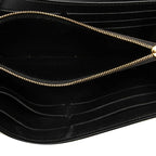 Louis Vuitton Monogram Portefeuille Cherry Wood Bifold Wallet Black Brown — view 4