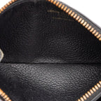 Louis Vuitton Monogram Empreinte Card Case Zip Coin Purse Noir Black Leather — view 4