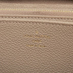 Louis Vuitton Monogram Empreinte Zippy Wallet Zip Around Beige Leather — view 5