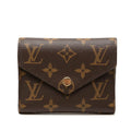 Louis Vuitton Monogram Portefeuille Victorine Trifold Wallet Brown