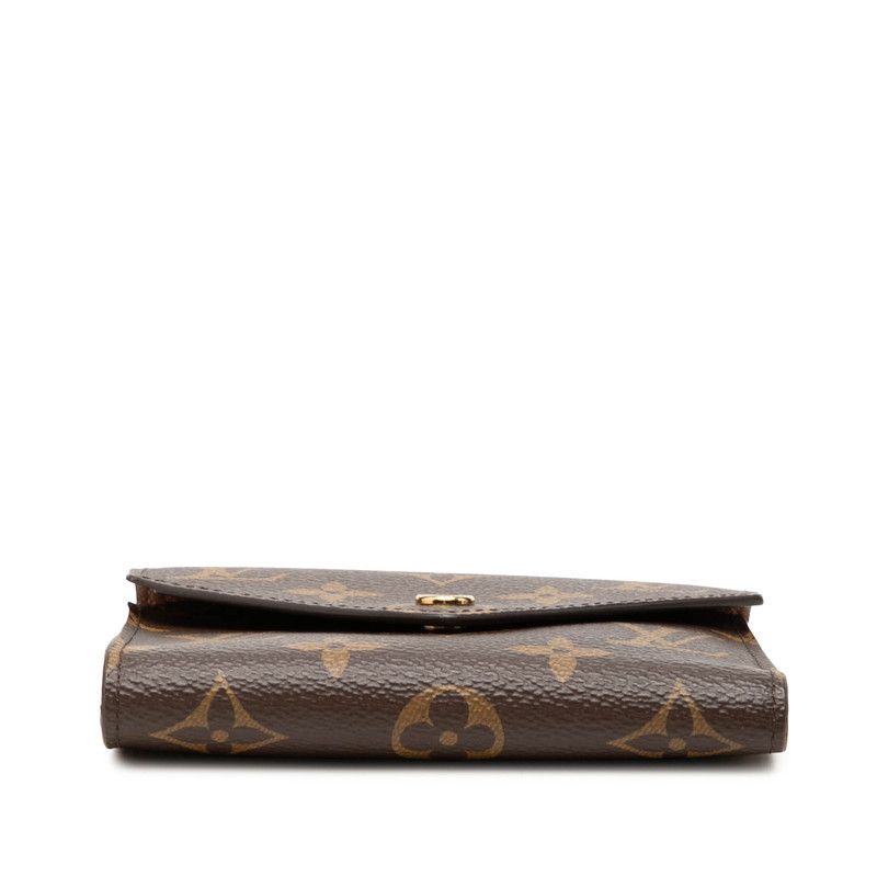 Louis Vuitton Monogram Portefeuille Victorine Trifold Wallet Brown — view 3