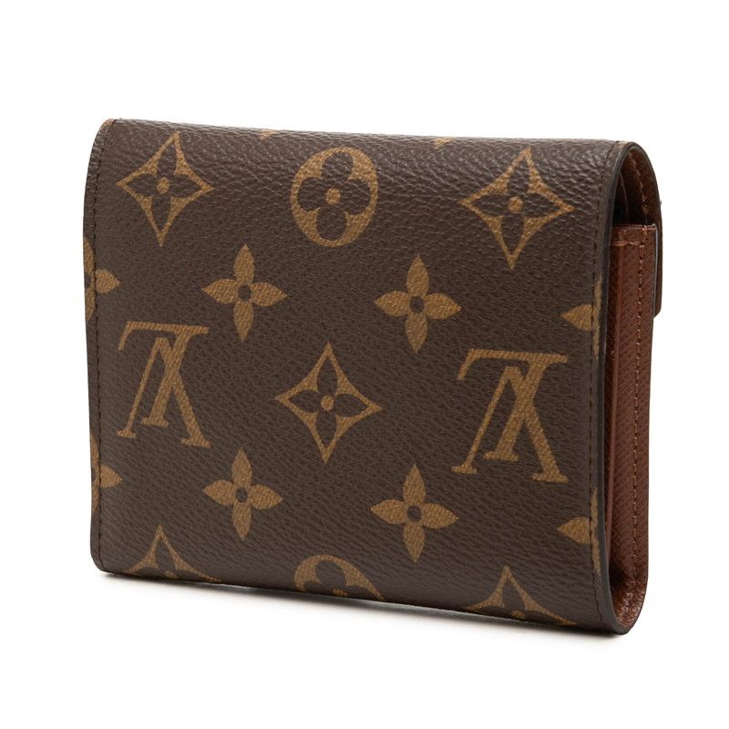 Louis Vuitton Monogram Portefeuille Victorine Trifold Wallet Brown — view 2