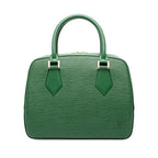 Louis Vuitton Epi Sablon Handbag Borneo Green Leather