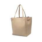 Celine Cabas Phantom Small Tote Shoulder Bag Beige Purple Leather — view 2