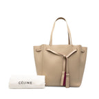 Celine Cabas Phantom Small Tote Shoulder Bag Beige Purple Leather — view 7