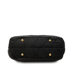 Prada Quilted Tote Bag Black Gold Nylon — view 3