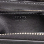 Prada Zip Around Wallet Black Vitello Daino Leather — view 5