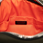 Prada Clutch Pouch Khaki Green Nylon Leather — view 5