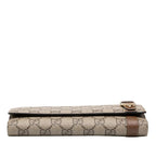 Gucci GG Supreme Wallet Beige Brown Leather — view 3