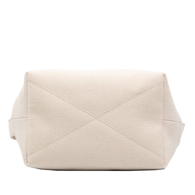 Gucci Logo Shoulder Bag White Canvas Leather — view 3
