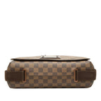 Louis Vuitton Damier Brooklyn MM Crossbody Shoulder Bag Brown Leather — view 3