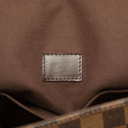 Louis Vuitton Damier Brooklyn MM Crossbody Shoulder Bag Brown Leather — view 5