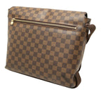 Louis Vuitton Damier Brooklyn MM Crossbody Shoulder Bag Brown Leather — view 2