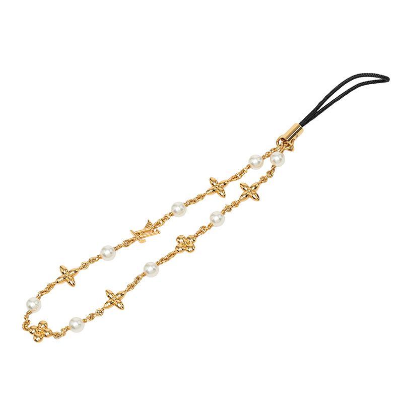 Louis Vuitton Fawn Charm Strap Gold Plated Keychain