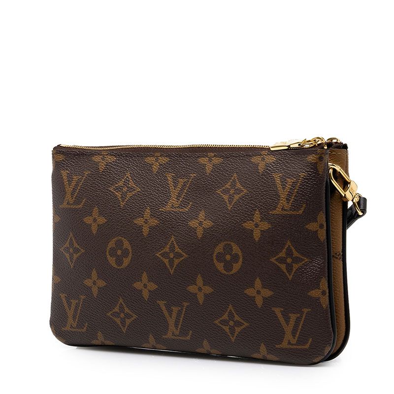Louis Vuitton Monogram Giant Reverse Pochette Double Zip Crossbody Shoulder Bag — view 2