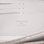 Louis Vuitton Taigarama Zippy Wallet Horizontal Zip Around White Leather — view 5