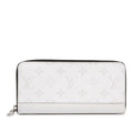 Louis Vuitton Taigarama Zippy Wallet Horizontal Zip Around White Leather