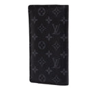 Louis Vuitton Monogram Eclipse Portefeuille Brazza Wallet Black Leather — view 2
