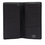 Louis Vuitton Monogram Eclipse Portefeuille Brazza Wallet Black Leather — view 4