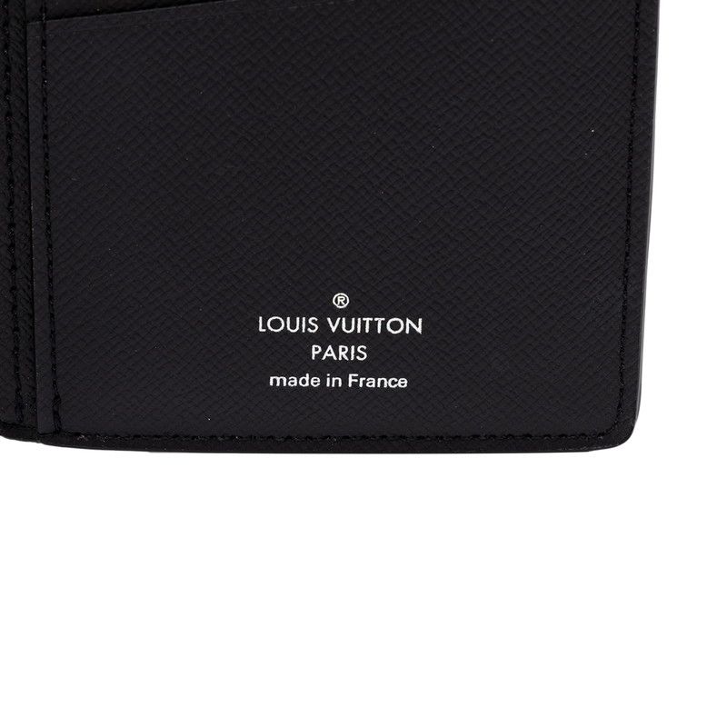 Louis Vuitton Monogram Eclipse Portefeuille Brazza Wallet Black Leather — view 5