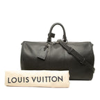 Louis Vuitton Taiga Keepall Bandouliere 50 Boston Bag 2-Way Black Leather — view 6