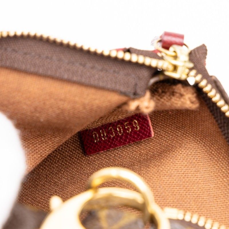 Louis Vuitton Monogram Mini Pochette Accessoires Label Collection Handbag Pouch — view 6